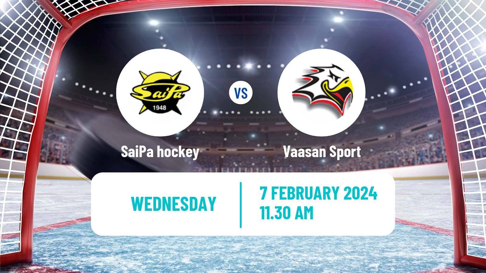 Hockey Finnish SM-liiga SaiPa - Vaasan Sport