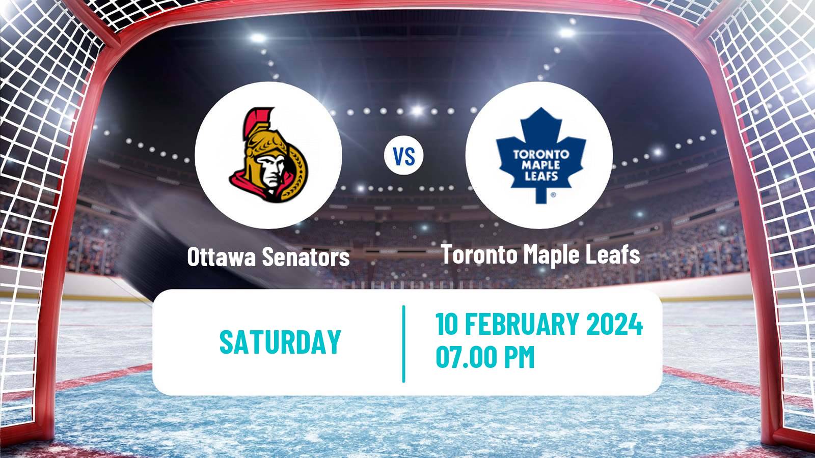 Hockey NHL Ottawa Senators - Toronto Maple Leafs