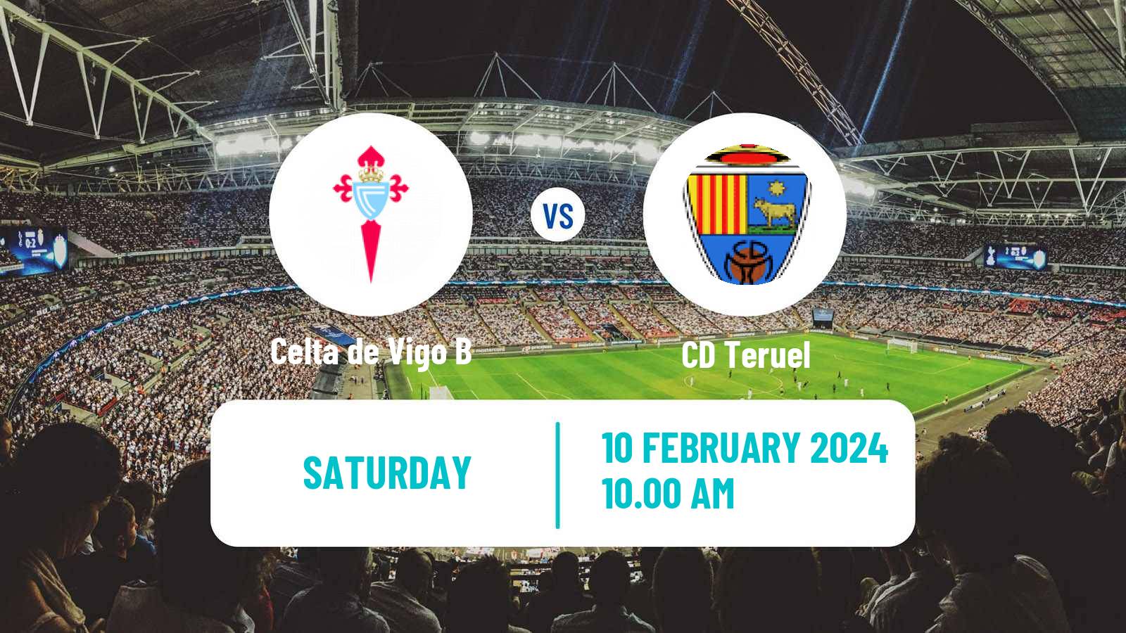 Soccer Spanish Primera RFEF Group 1 Celta de Vigo B - Teruel