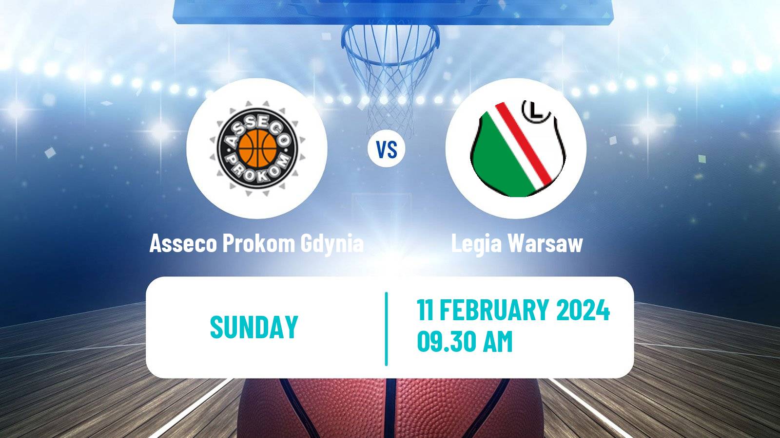 Basketball Polish Basket Liga Asseco Prokom Gdynia - Legia Warsaw