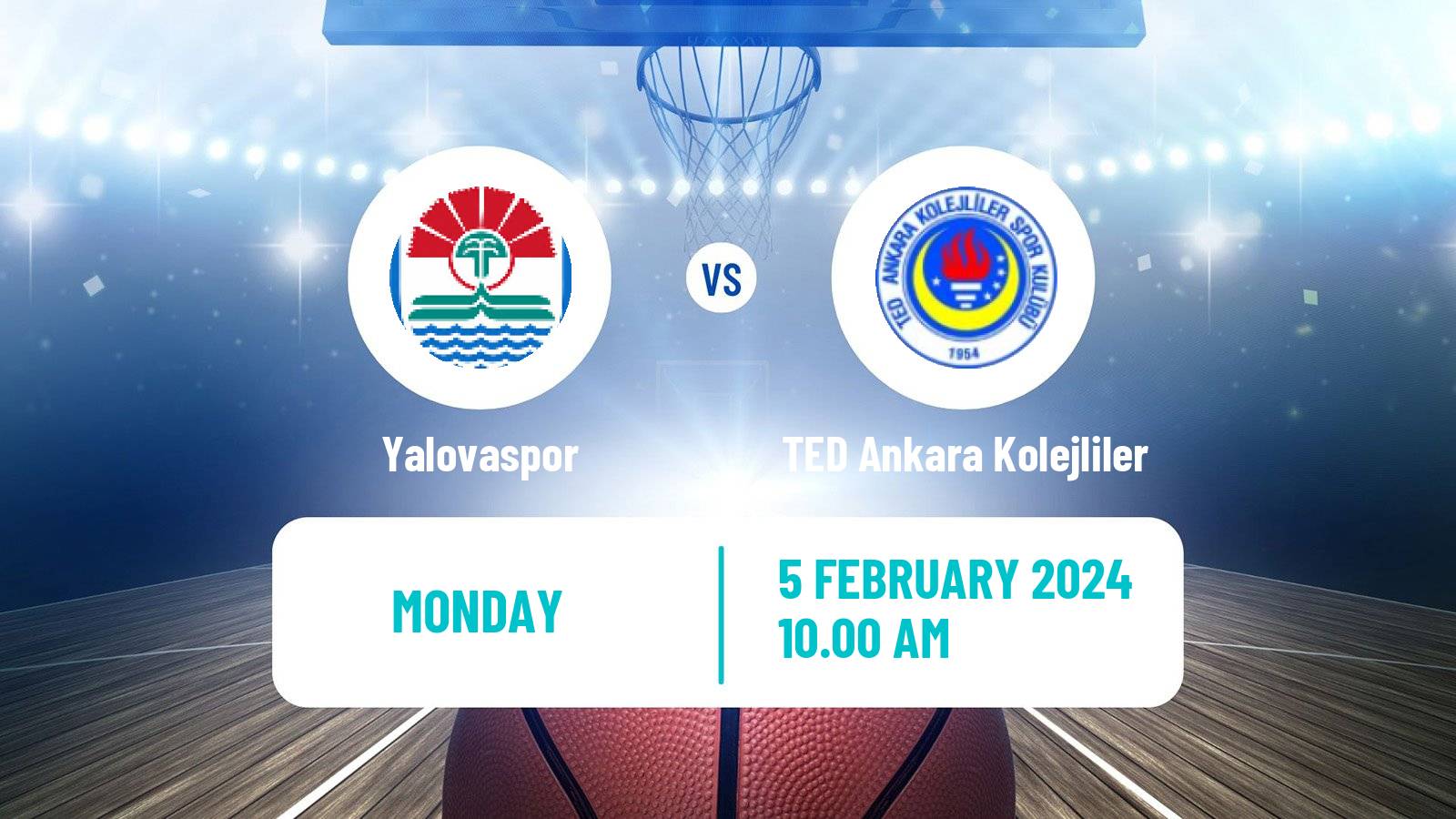 Basketball Turkish TBL Yalovaspor - TED Ankara Kolejliler