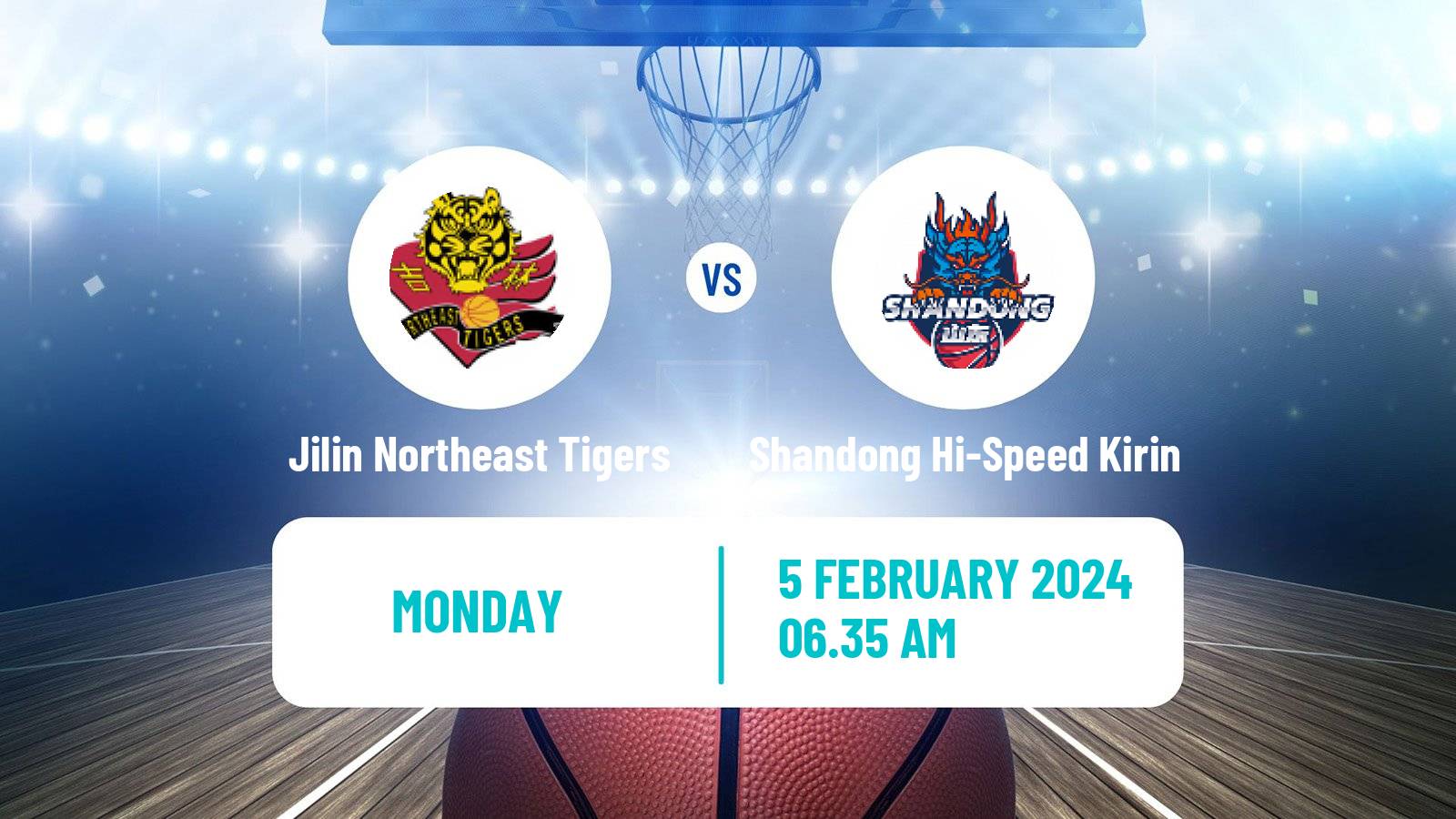 Basketball CBA Jilin Northeast Tigers - Shandong Hi-Speed Kirin