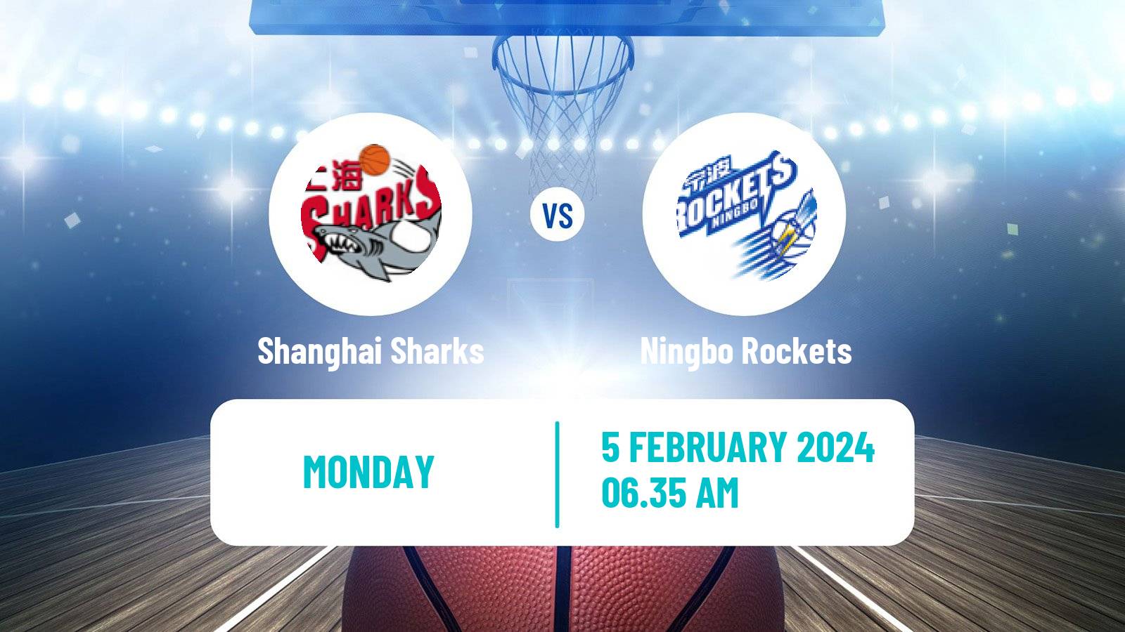 Basketball CBA Shanghai Sharks - Ningbo Rockets