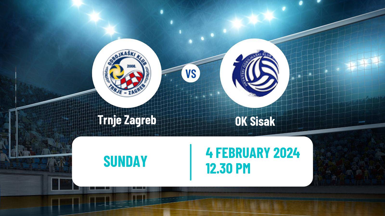 Volleyball Croatian Superliga Volleyball Trnje Zagreb - OK Sisak