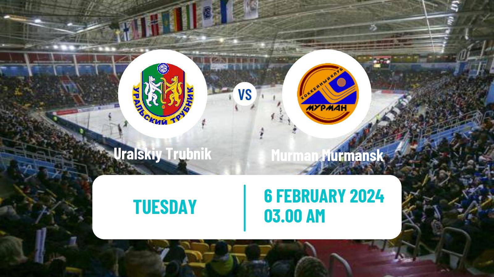 Bandy Russian Super League Bandy Uralskiy Trubnik - Murman Murmansk