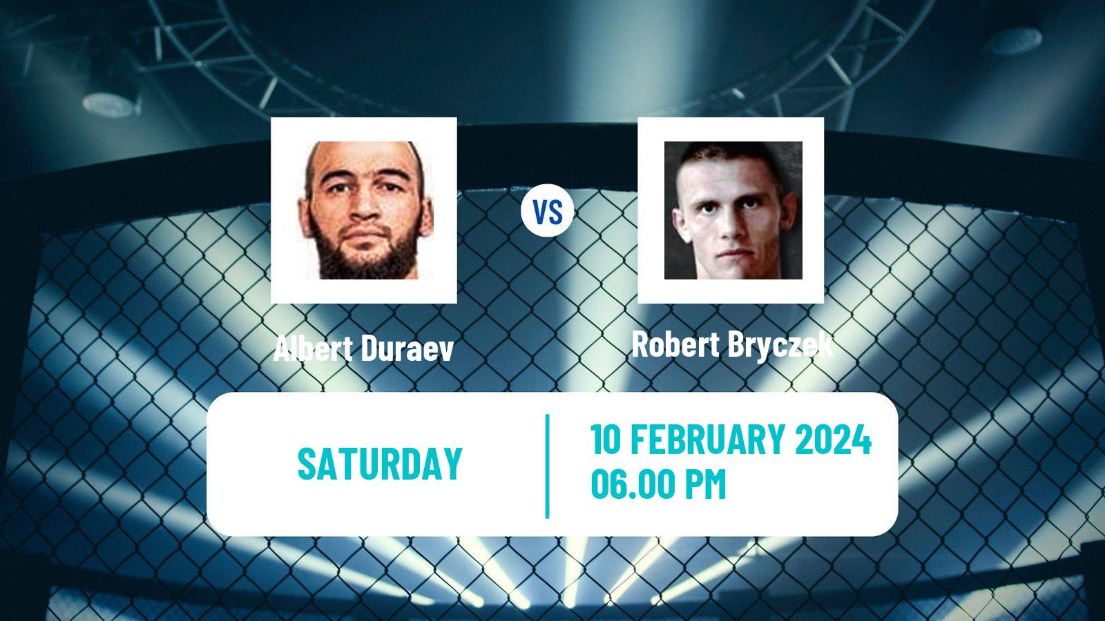 MMA Middleweight UFC Men Albert Duraev - Robert Bryczek