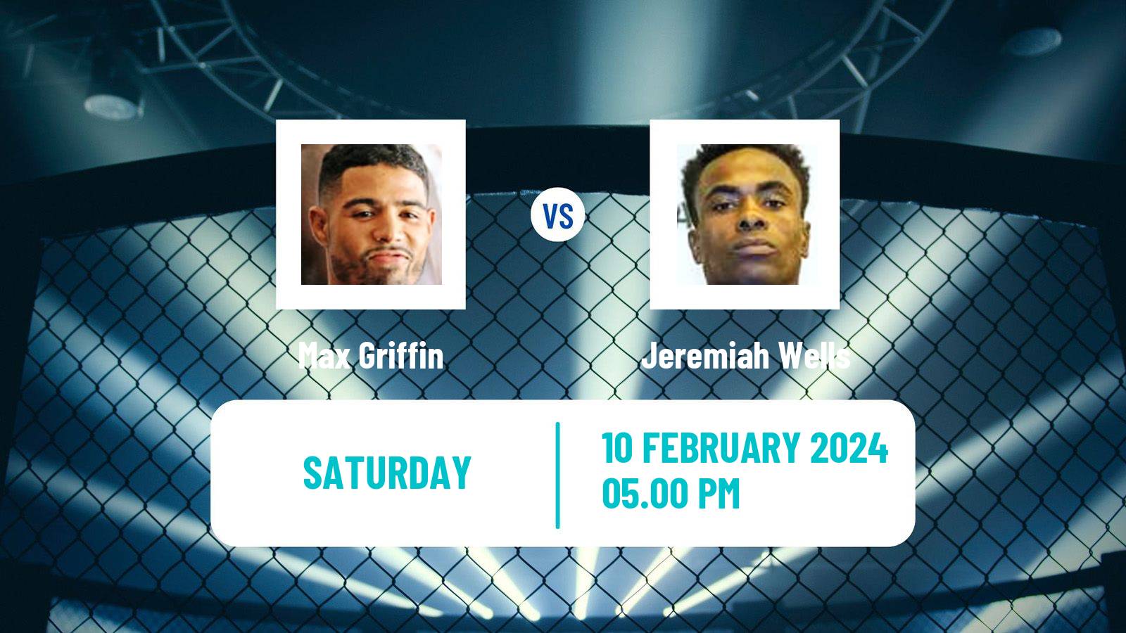 MMA Welterweight UFC Men Max Griffin - Jeremiah Wells