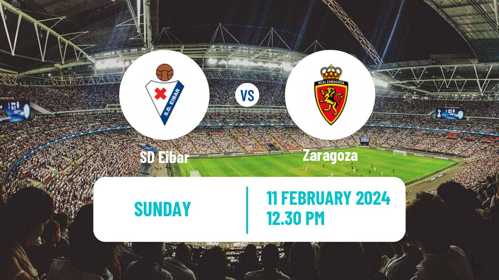 Soccer Spanish LaLiga2 Eibar - Zaragoza