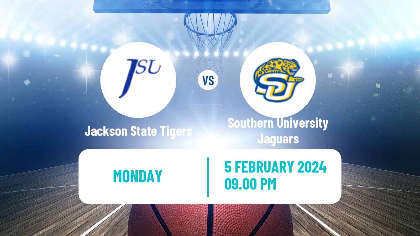 Basketball NCAA College Basketball Jackson State Tigers - Southern University Jaguars
