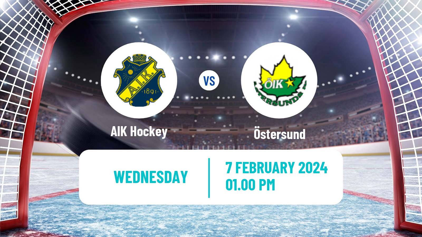 Hockey Swedish Hockey Allsvenskan AIK - Östersund