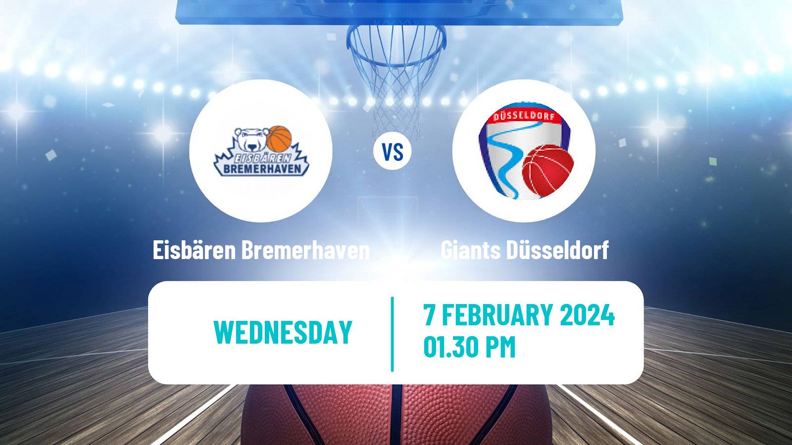 Basketball German Pro A Basketball Eisbären Bremerhaven - Giants Düsseldorf