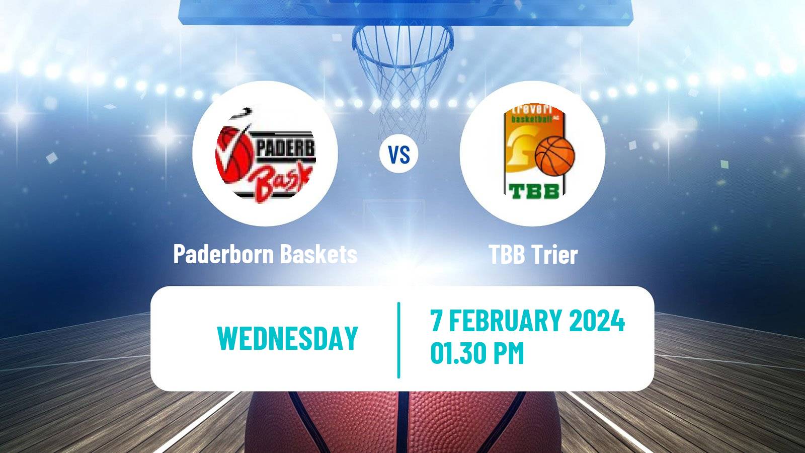 Basketball German Pro A Basketball Paderborn Baskets - Trier