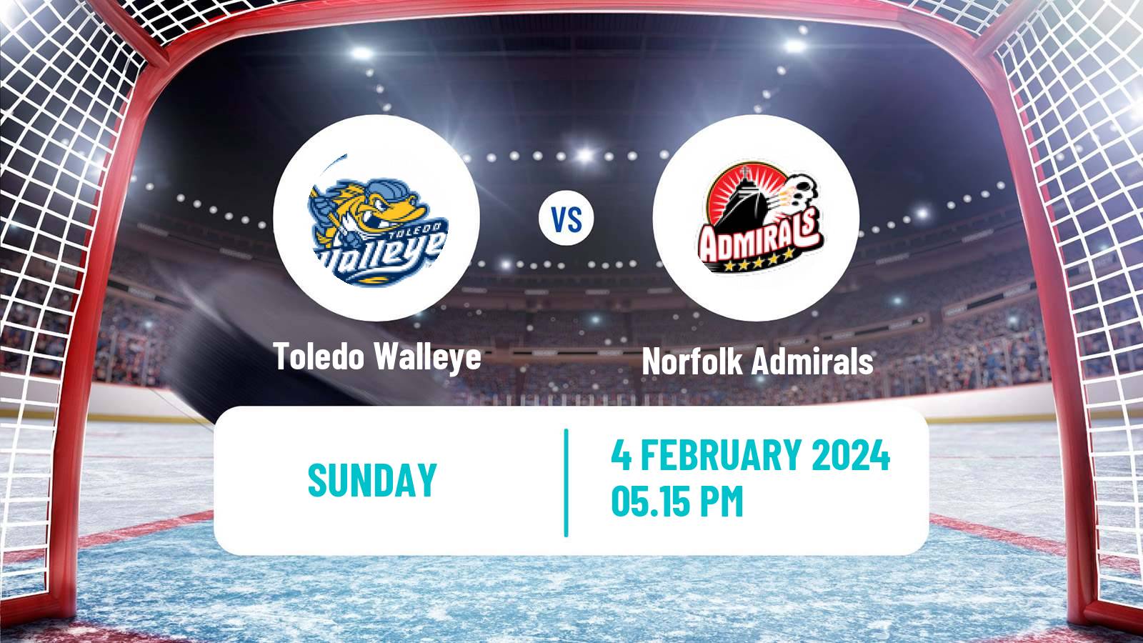 Hockey ECHL Toledo Walleye - Norfolk Admirals