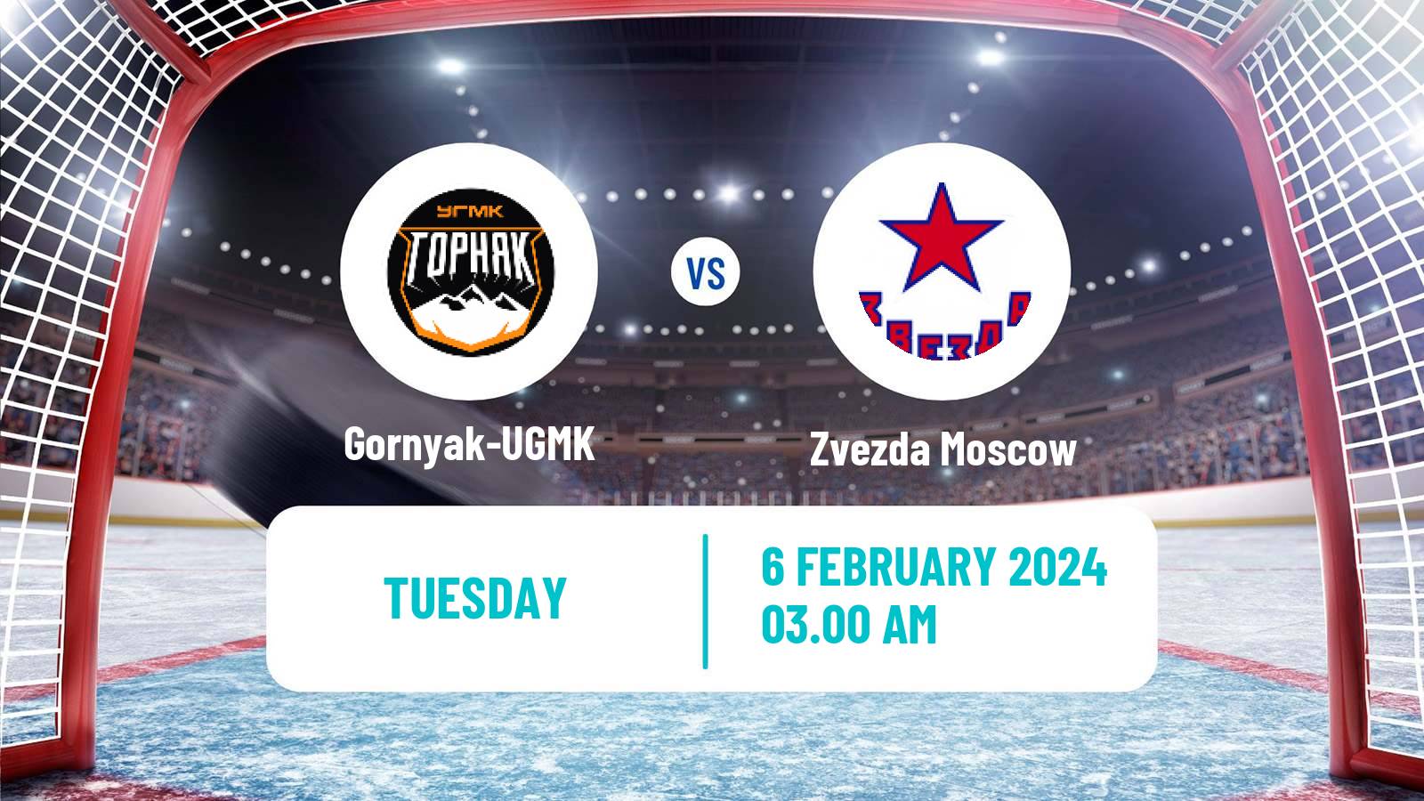 Hockey VHL Gornyak-UGMK - Zvezda Moscow