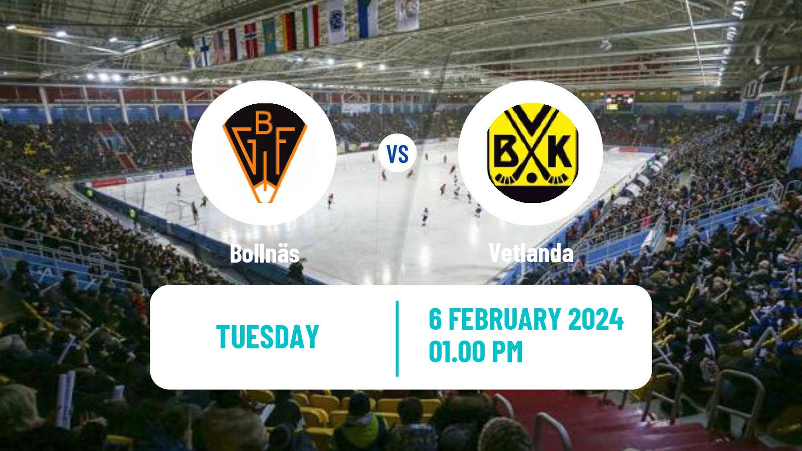 Bandy Swedish Elitserien Bandy Bollnäs - Vetlanda