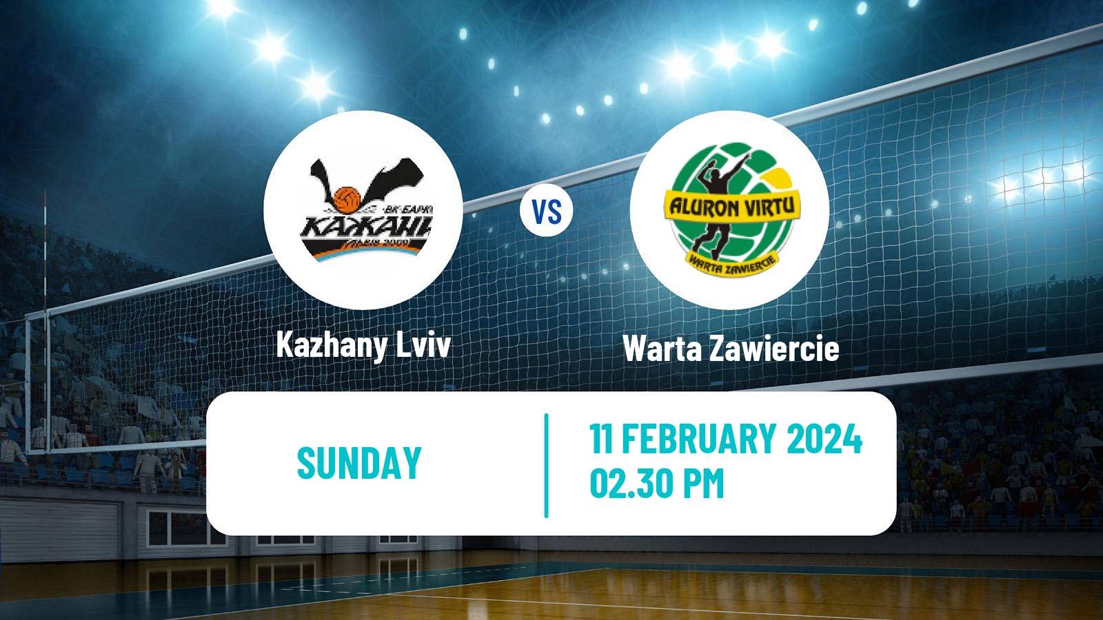 Volleyball Polish PlusLiga Kazhany Lviv - Warta Zawiercie
