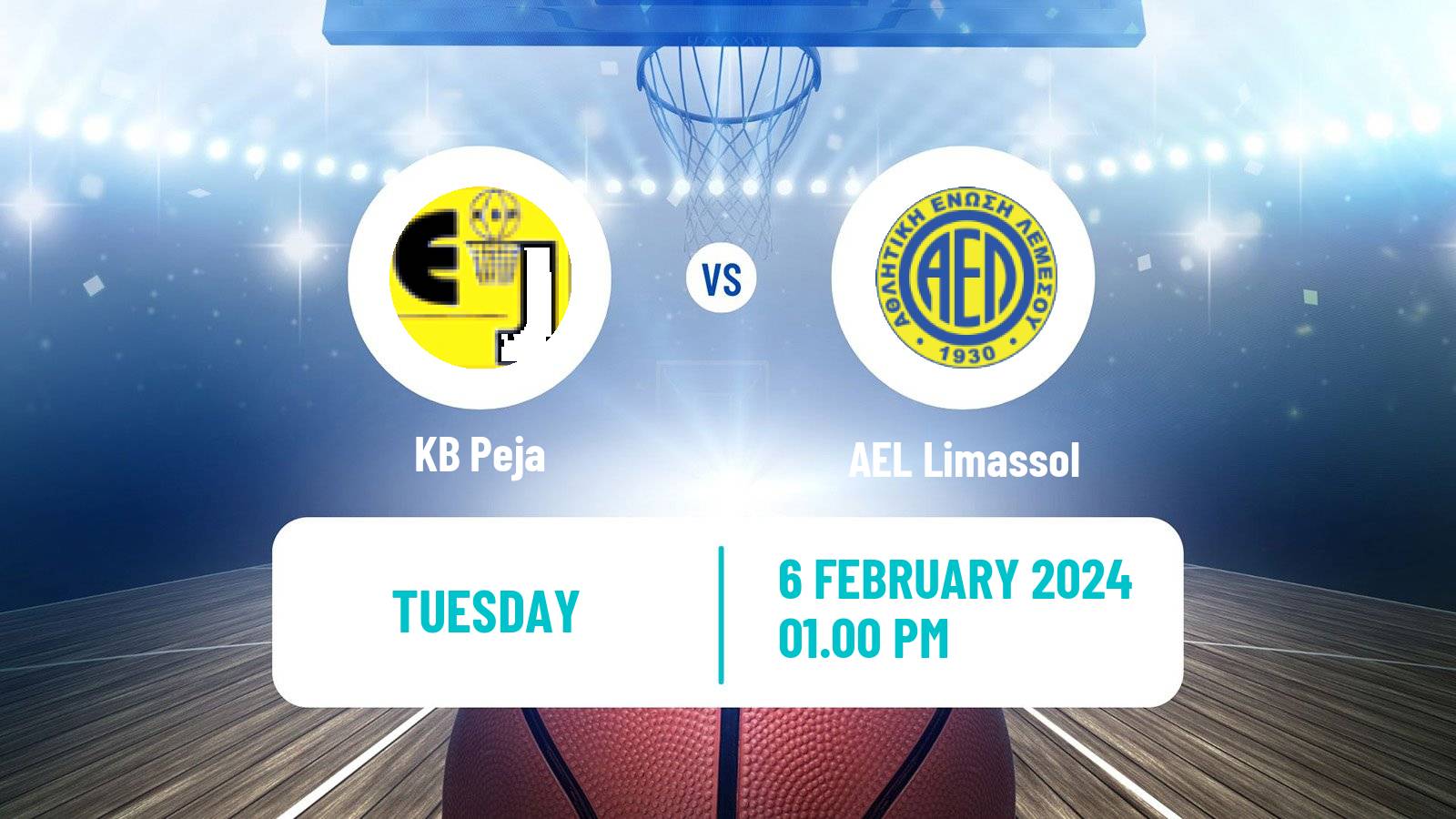 Basketball Balkan International Basketball League Peja - AEL Limassol