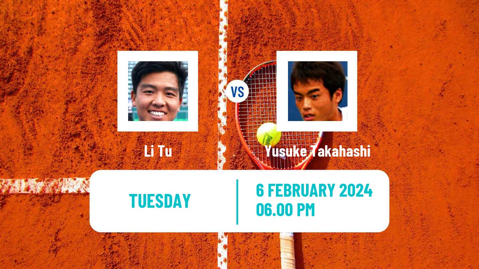 Tennis Burnie 2 Challenger Men Li Tu - Yusuke Takahashi