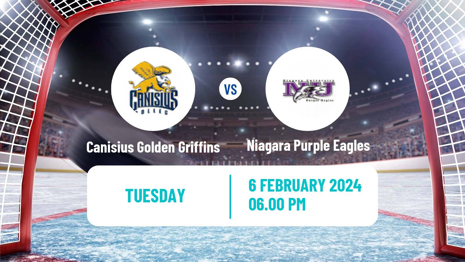 Hockey NCAA Hockey Canisius Golden Griffins - Niagara Purple Eagles