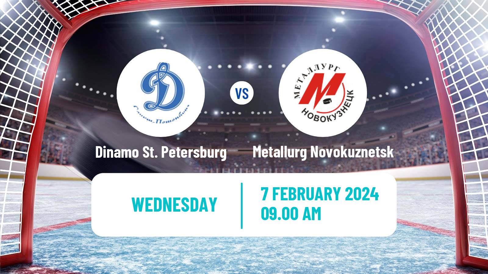 Hockey VHL Dinamo St. Petersburg - Metallurg Novokuznetsk