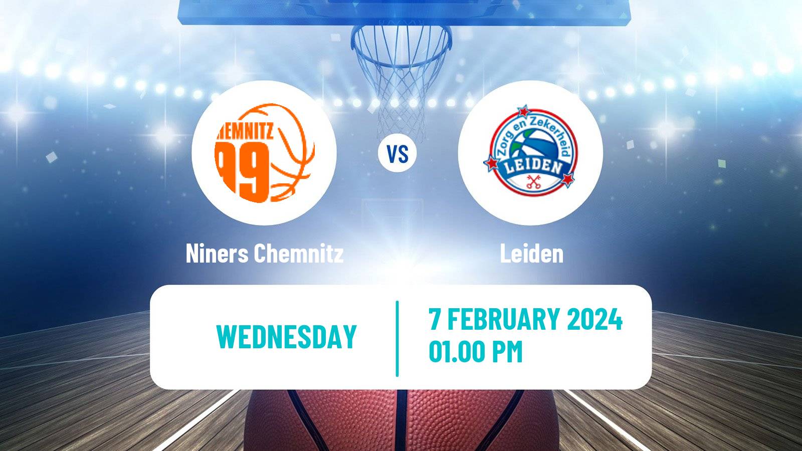 Basketball FIBA Europe Cup Niners Chemnitz - Leiden