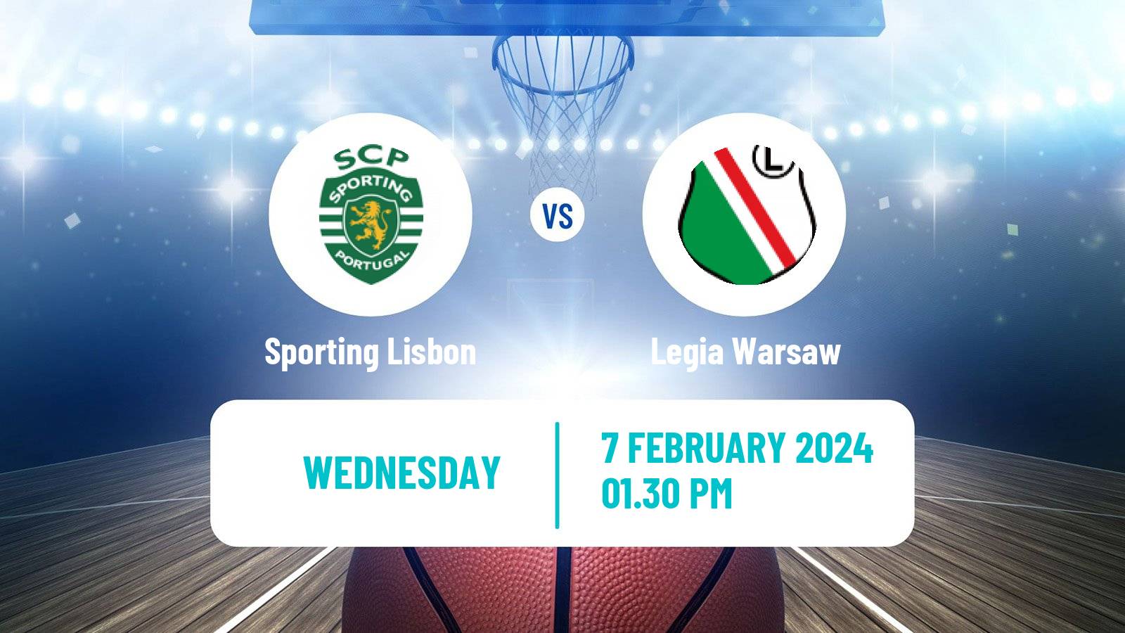 Basketball FIBA Europe Cup Sporting Lisbon - Legia Warsaw