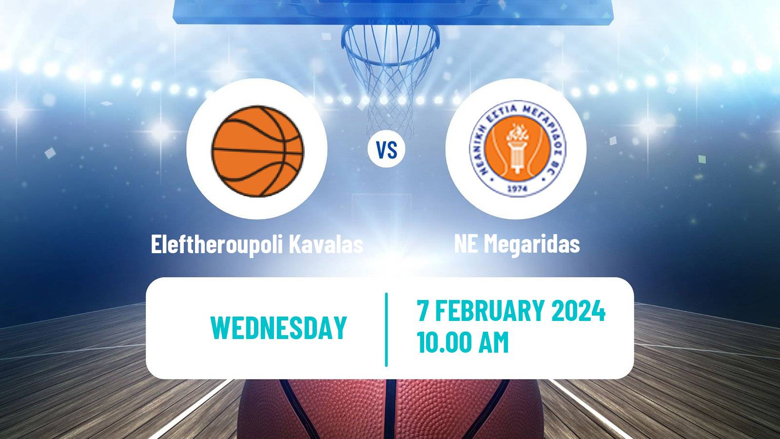 Basketball Greek Elite League Basketball Eleftheroupoli Kavalas - Megaridas