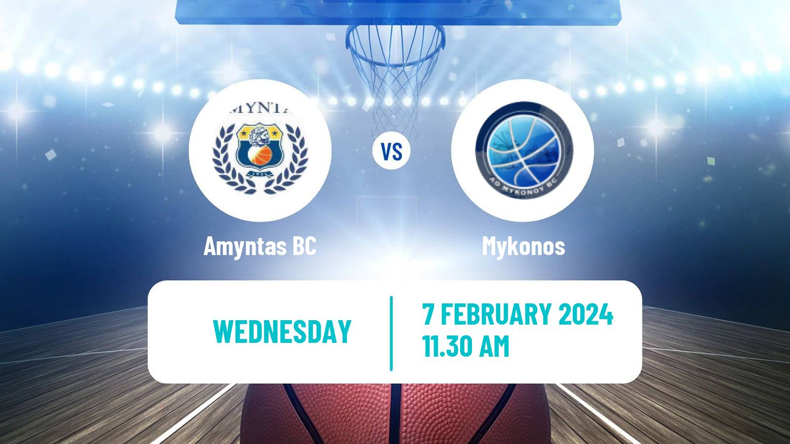 Basketball Greek Elite League Basketball Amyntas - Mykonos