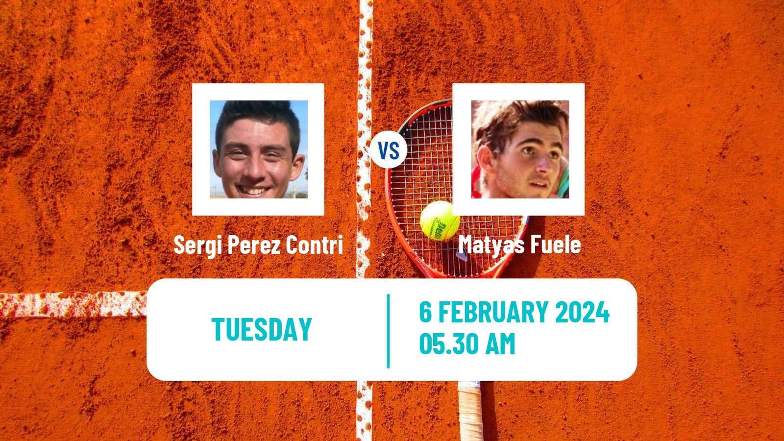 Tennis ITF M25 Hammamet 2 Men 2024 Sergi Perez Contri - Matyas Fuele