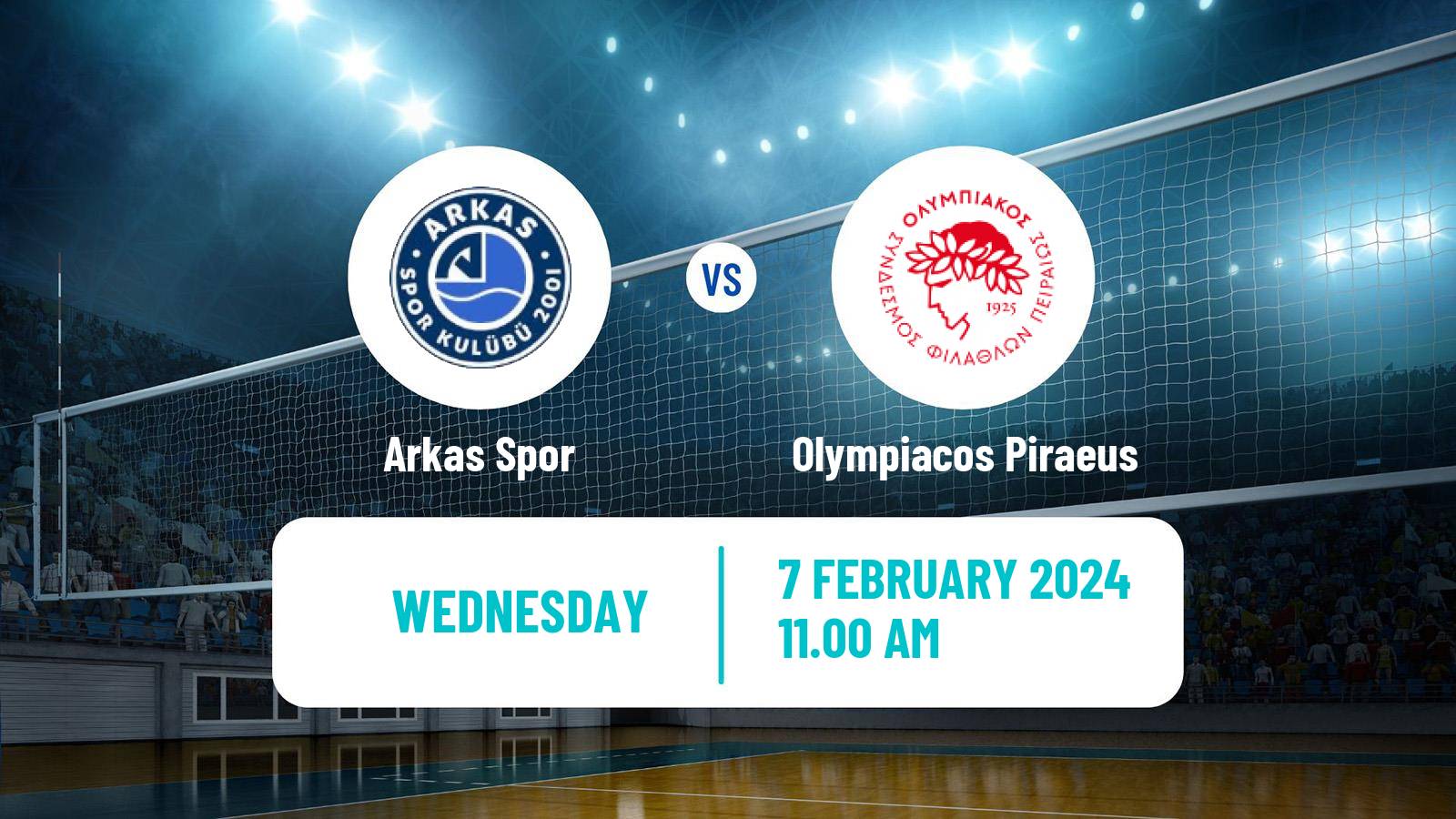 Volleyball CEV Cup Arkas Spor - Olympiacos Piraeus