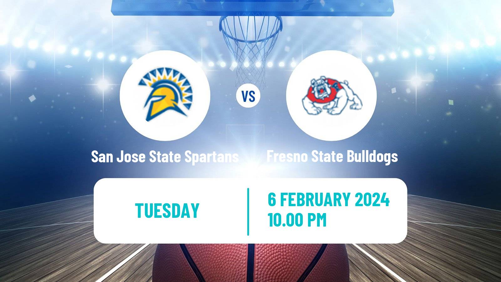 Basketball NCAA College Basketball San Jose State Spartans - Fresno State Bulldogs