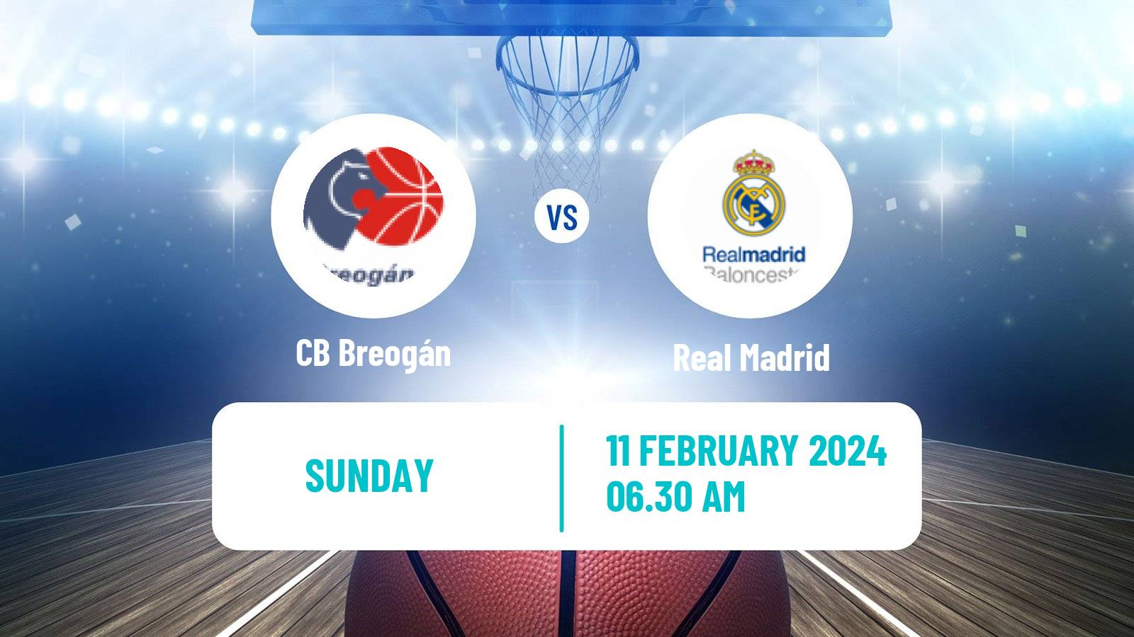 Basketball Spanish ACB League CB Breogán - Real Madrid
