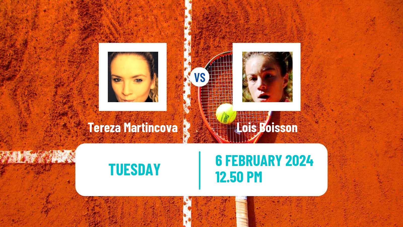 Tennis ITF W75 Grenoble Women Tereza Martincova - Lois Boisson