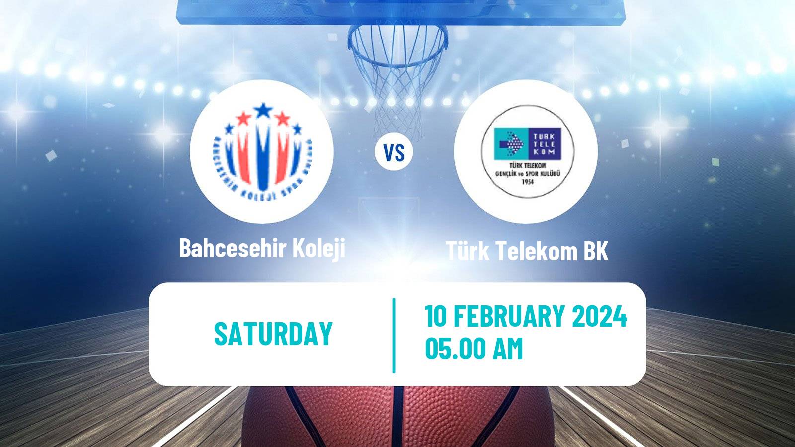 Basketball Turkish Basketball Super Ligi Bahcesehir Koleji - Türk Telekom BK