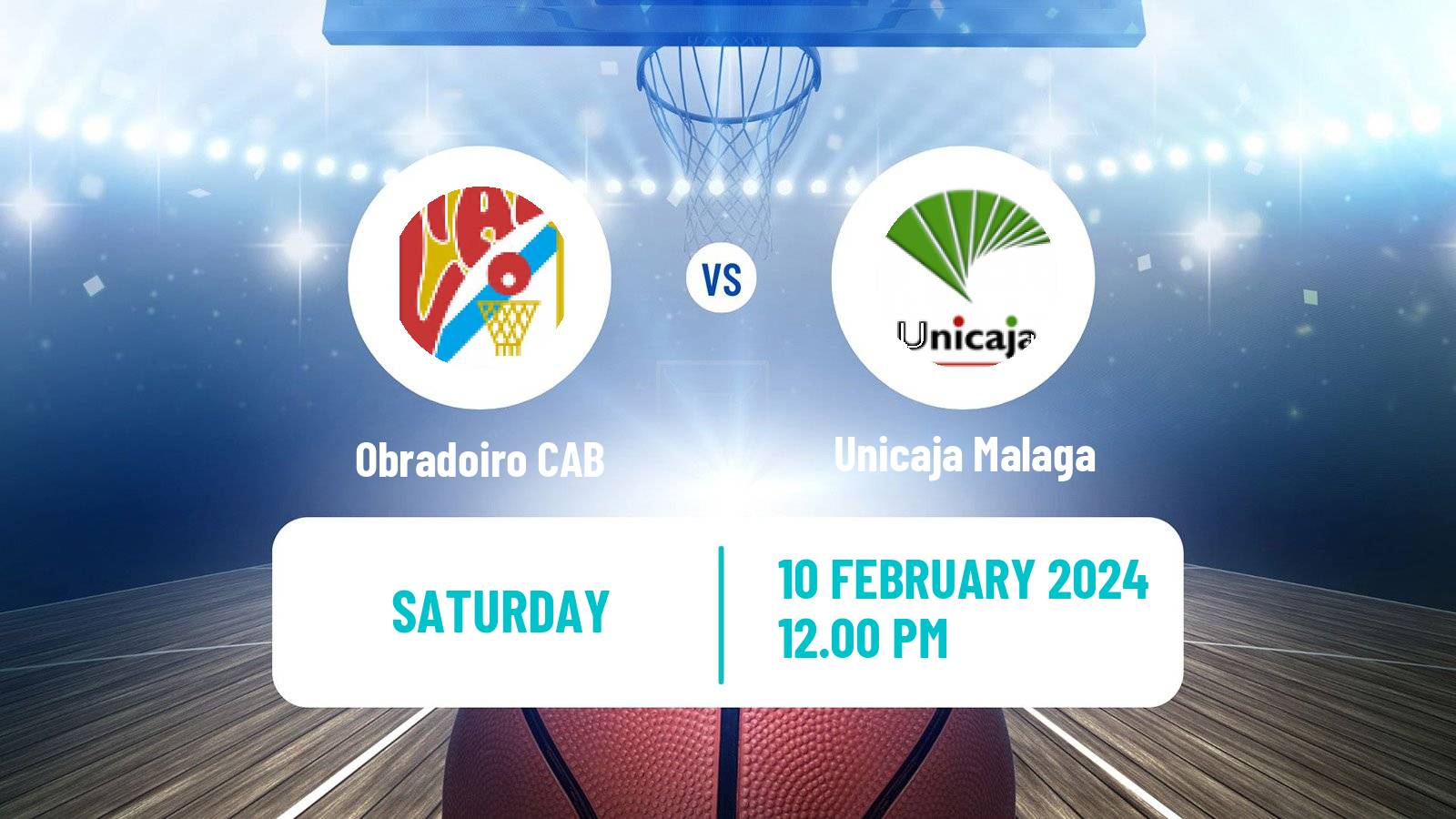 Basketball Spanish ACB League Obradoiro CAB - Unicaja Malaga