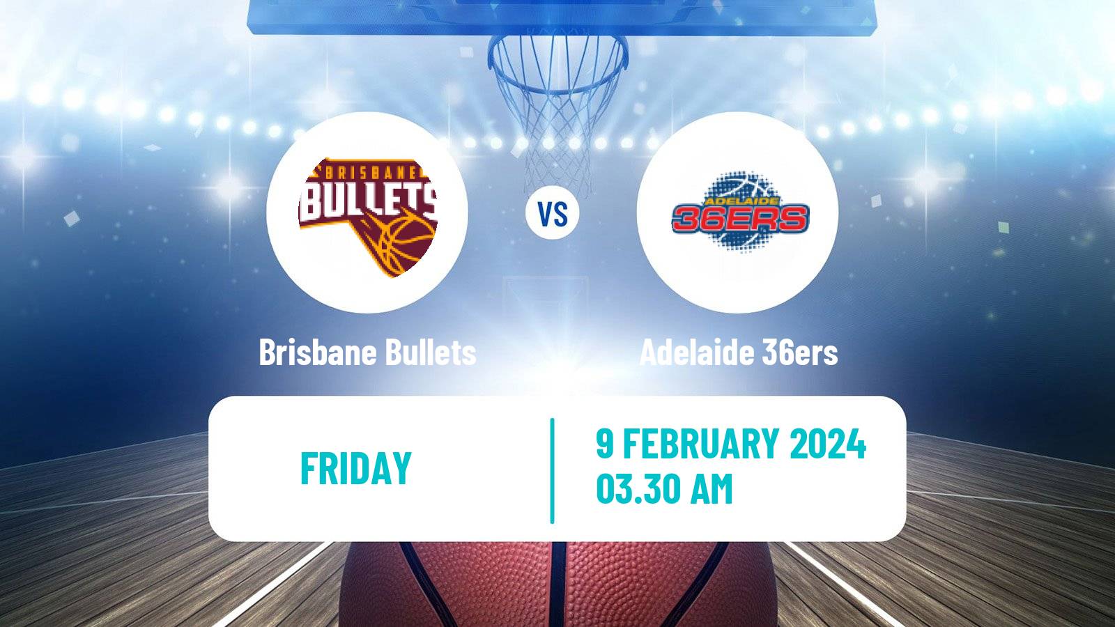 Basketball Australian NBL Brisbane Bullets - Adelaide 36ers
