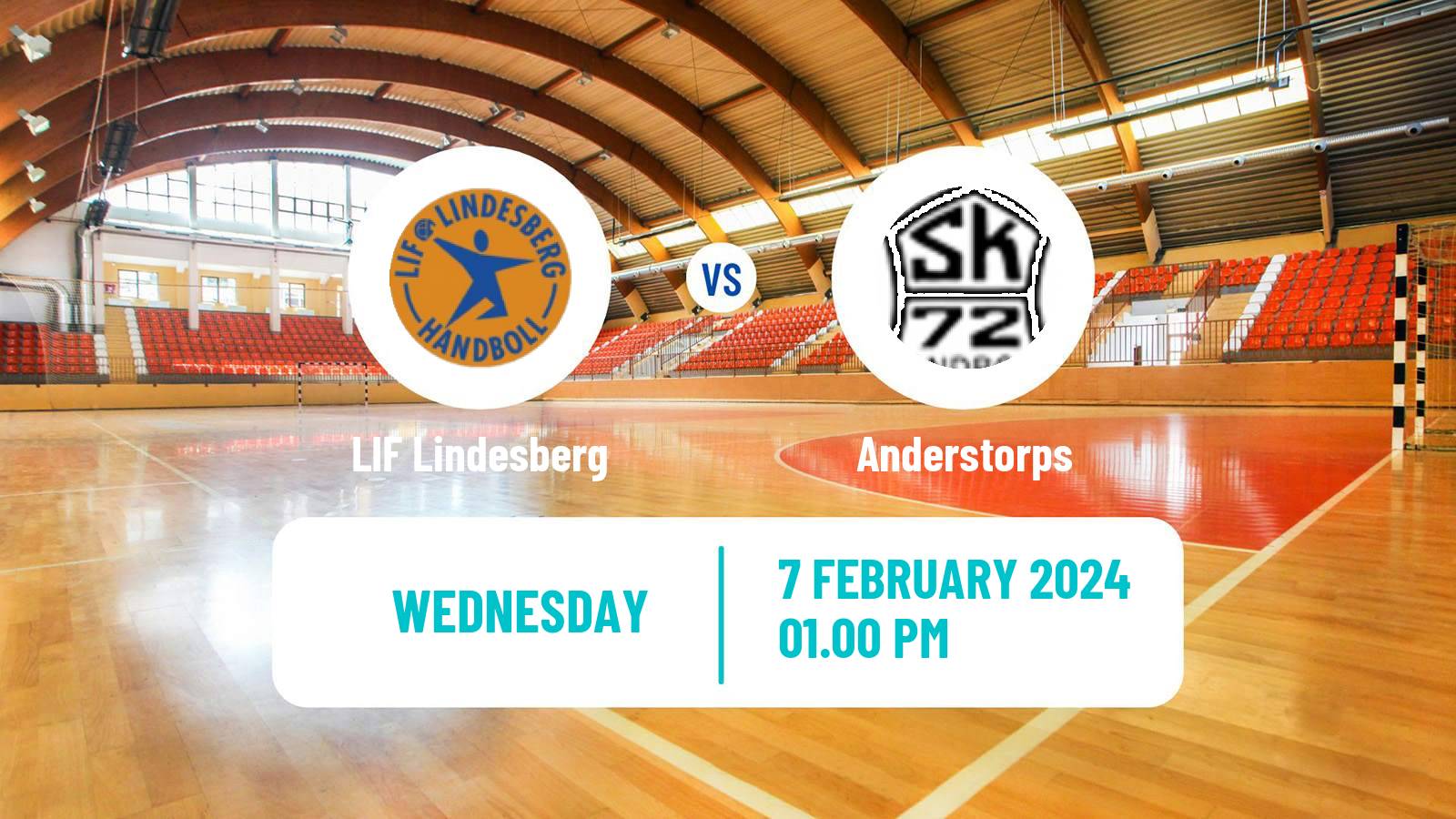 Handball Swedish Allsvenskan Handball LIF Lindesberg - Anderstorps