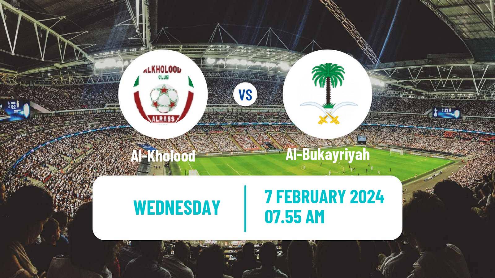 Soccer Saudi Division 1 Al-Kholood - Al-Bukayriyah