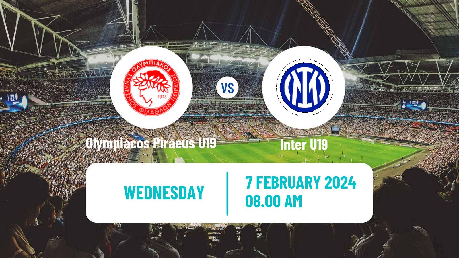 Soccer UEFA Youth League Olympiacos Piraeus U19 - Inter U19