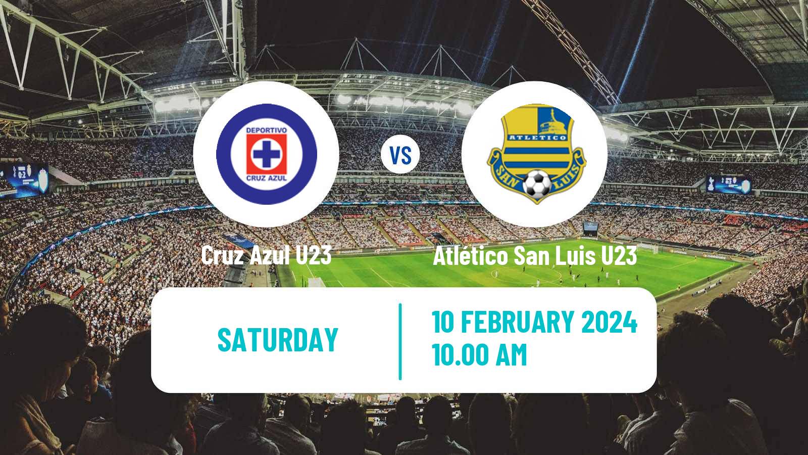Soccer Mexican Liga MX U23 Cruz Azul U23 - Atlético San Luis U23