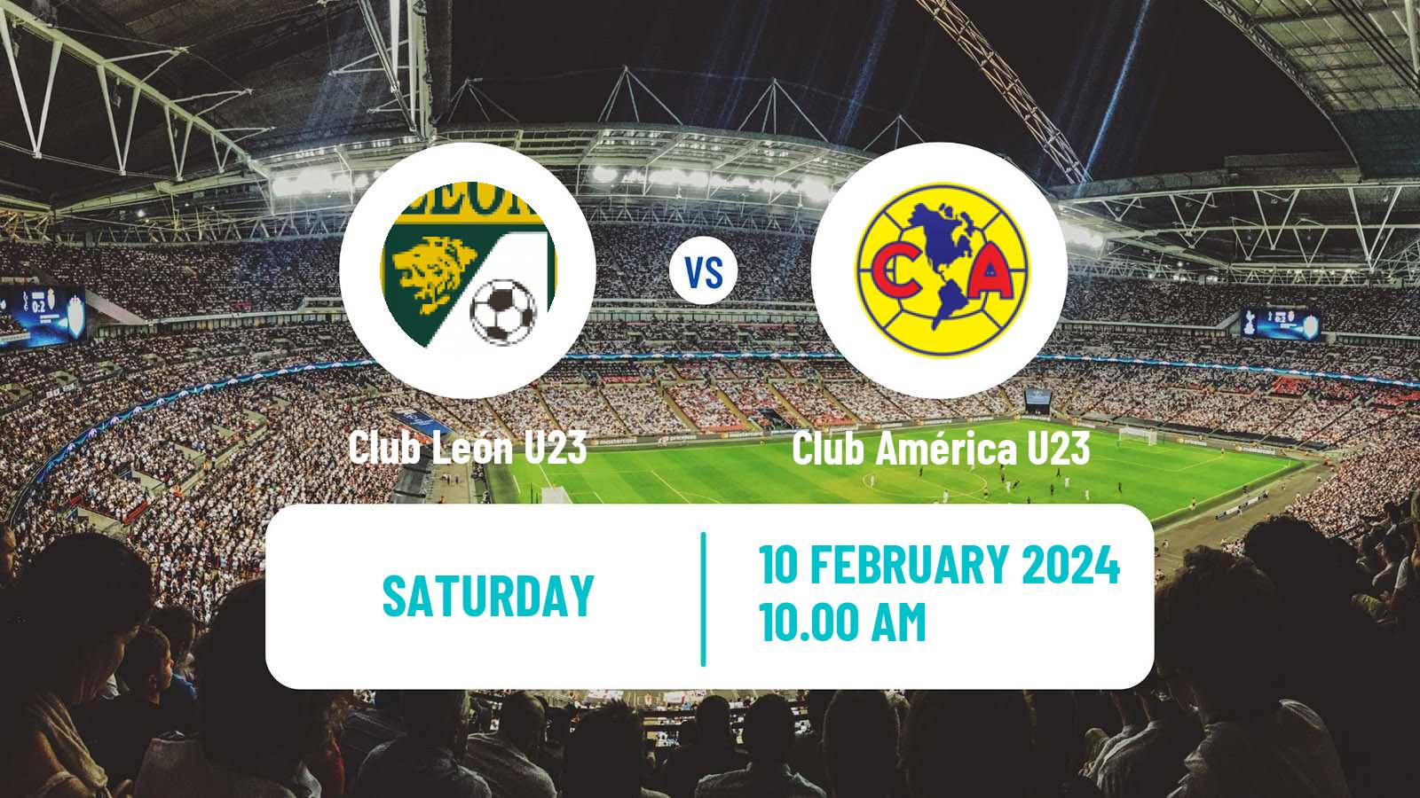 Soccer Mexican Liga MX U23 Club León U23 - Club América U23