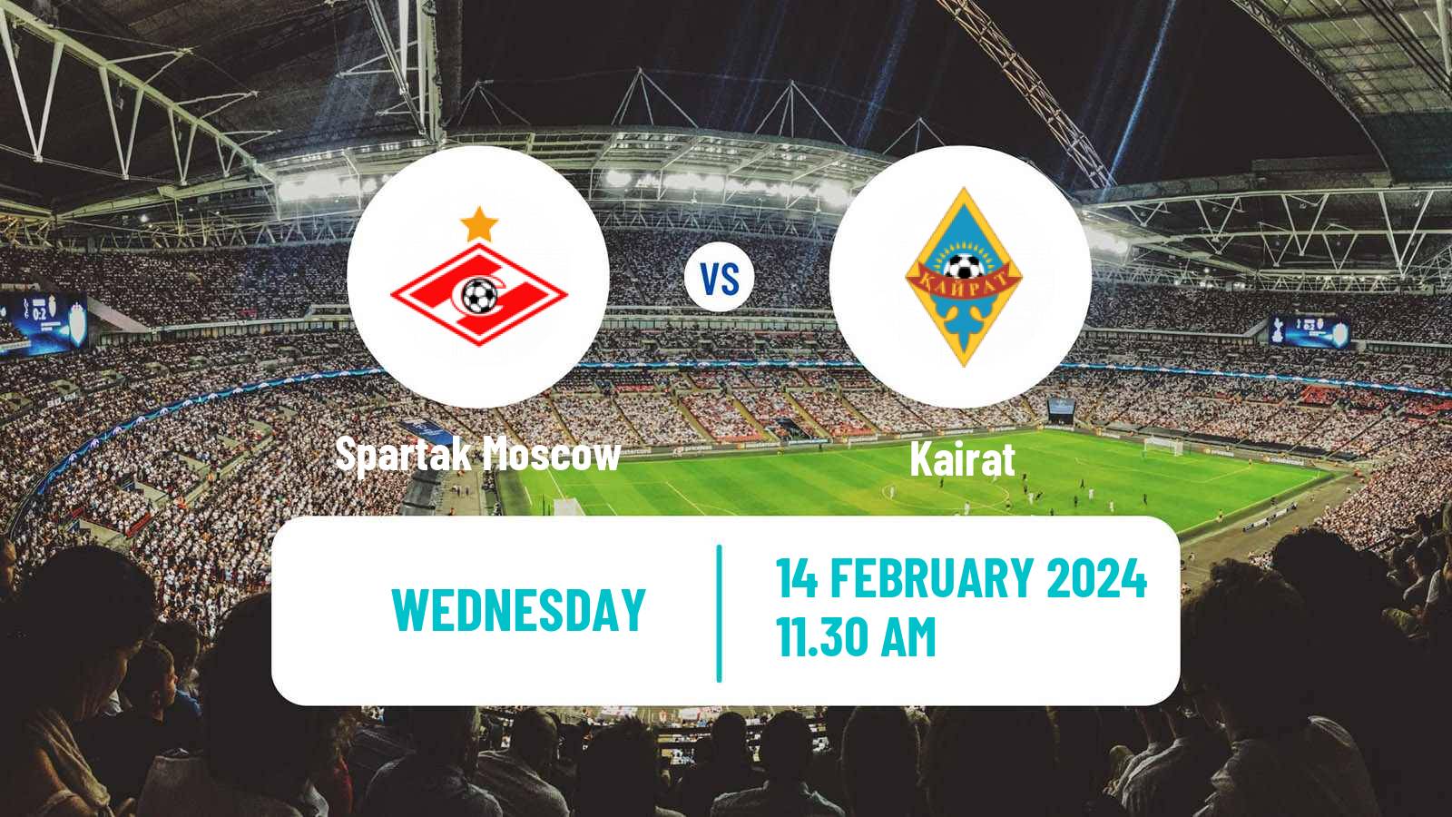 Soccer Club Friendly Spartak Moscow - Kairat