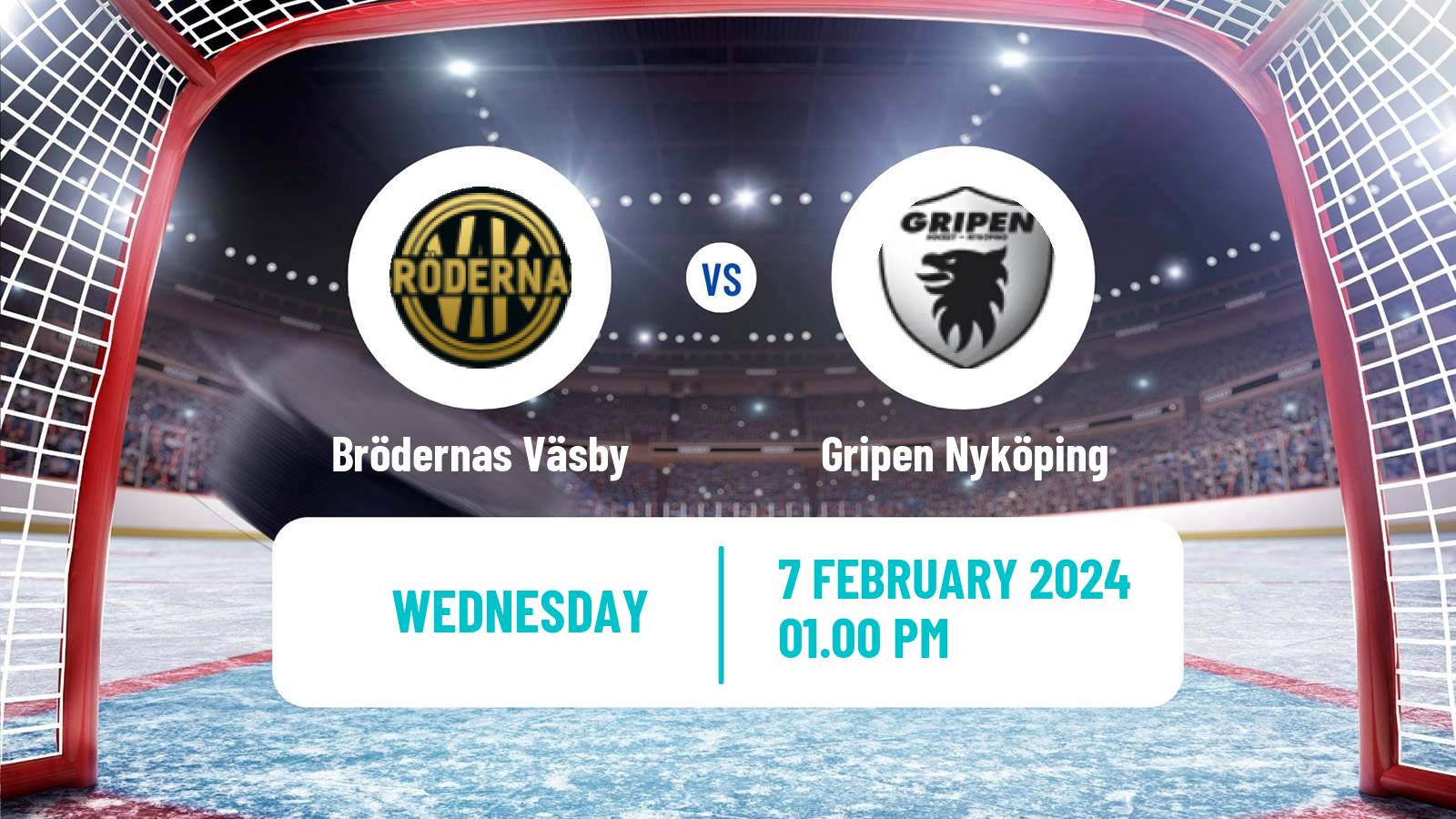 Hockey Swedish HockeyEttan Norra Brödernas Väsby - Gripen Nyköping