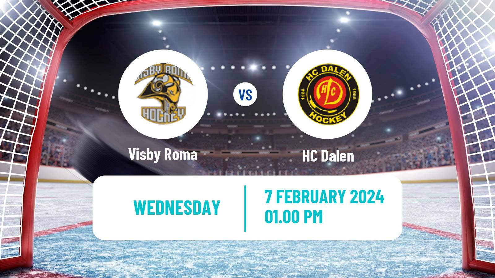 Hockey Swedish HockeyEttan Sodra Visby Roma - Dalen