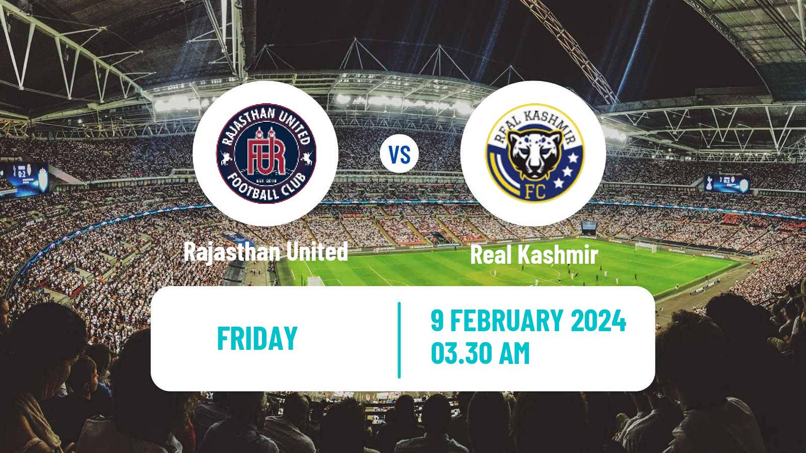 Soccer Indian I-League Rajasthan United - Real Kashmir