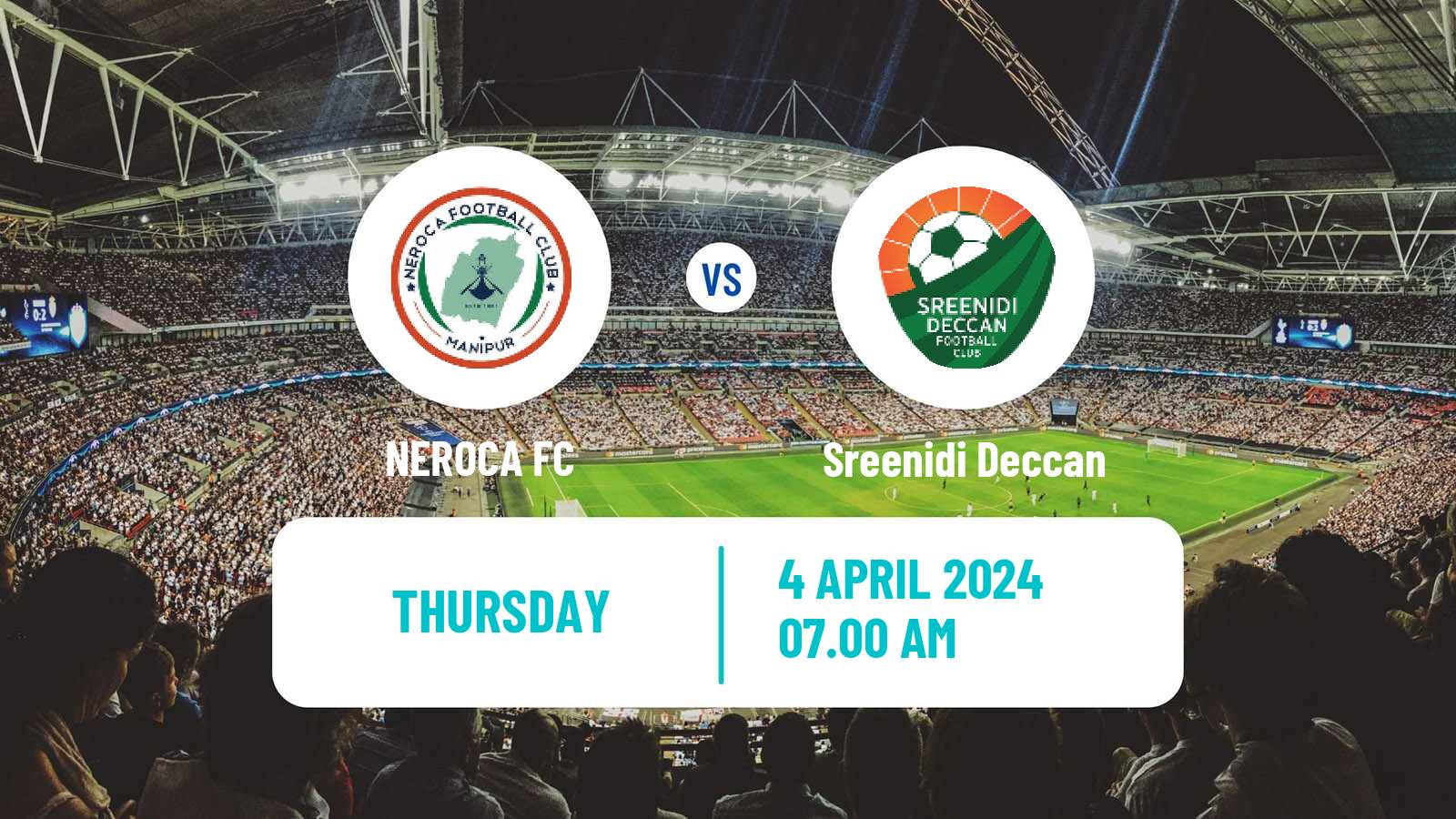 Soccer Indian I-League NEROCA - Sreenidi Deccan