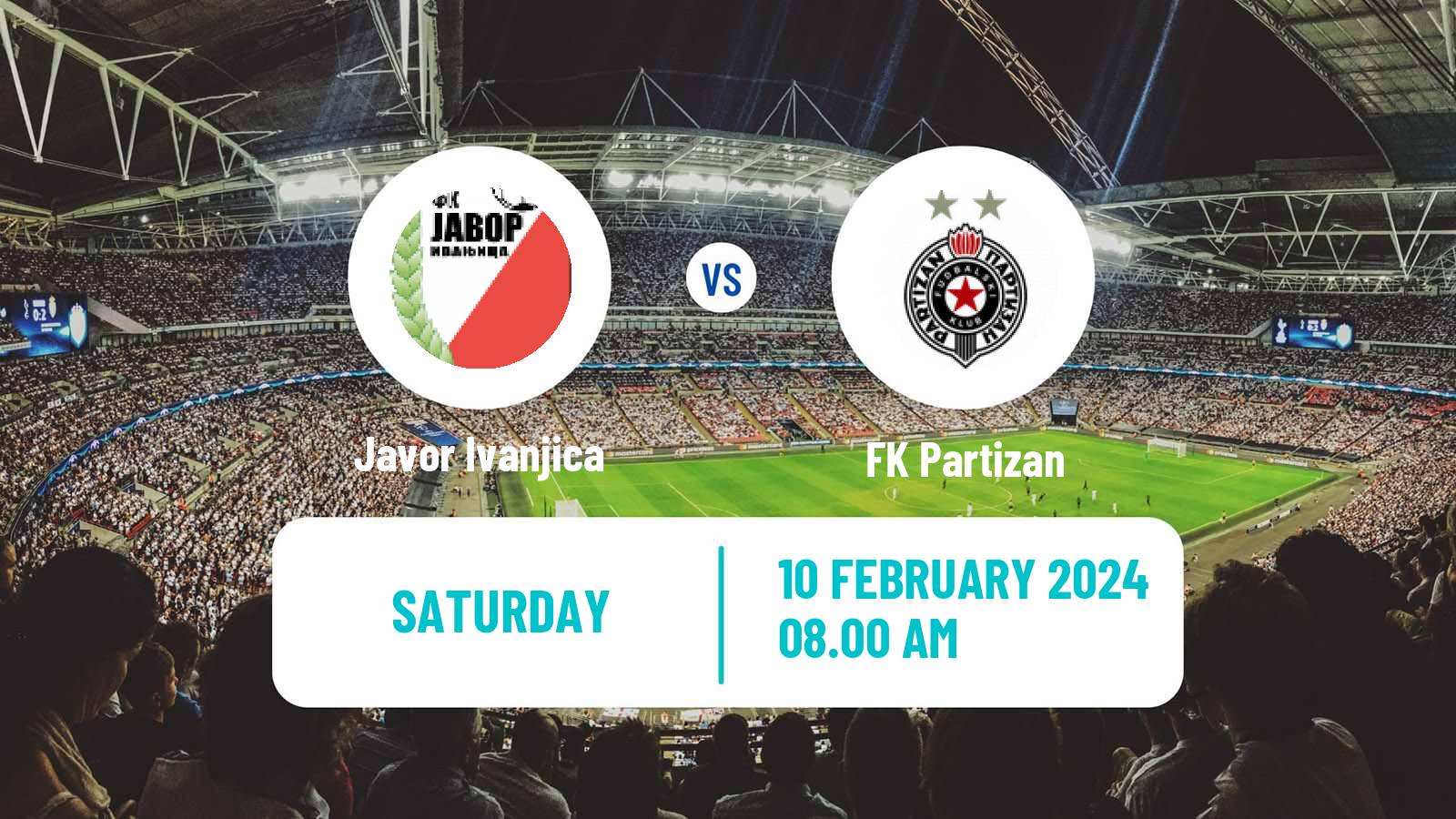 Soccer Serbian Superliga Javor Ivanjica - Partizan