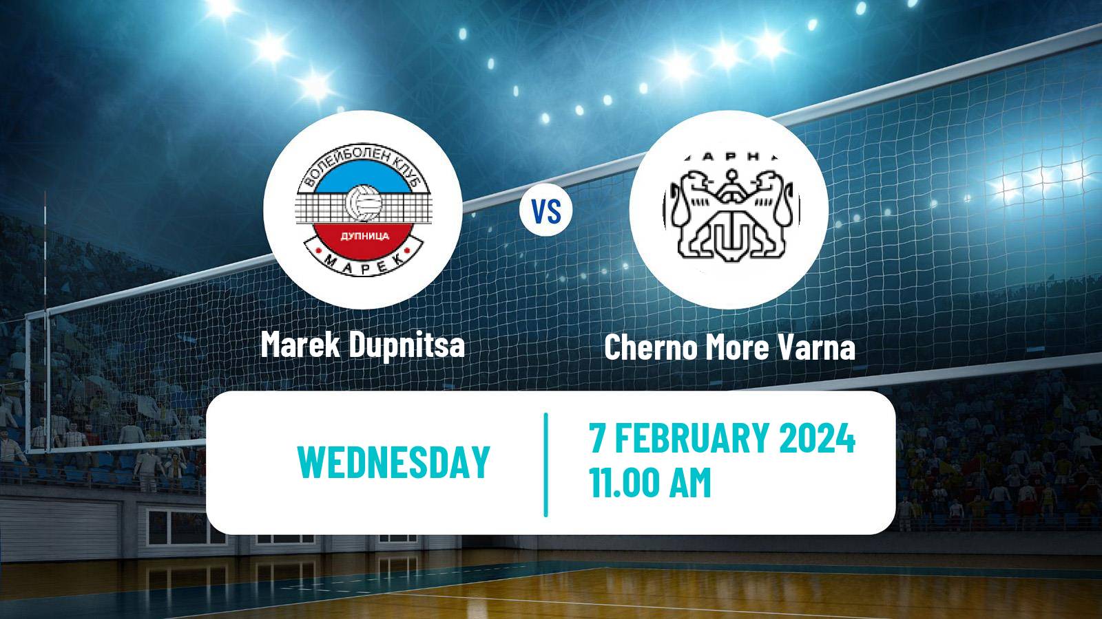 Volleyball Bulgarian SuperLiga Volleyball Marek Dupnitsa - Cherno More Varna