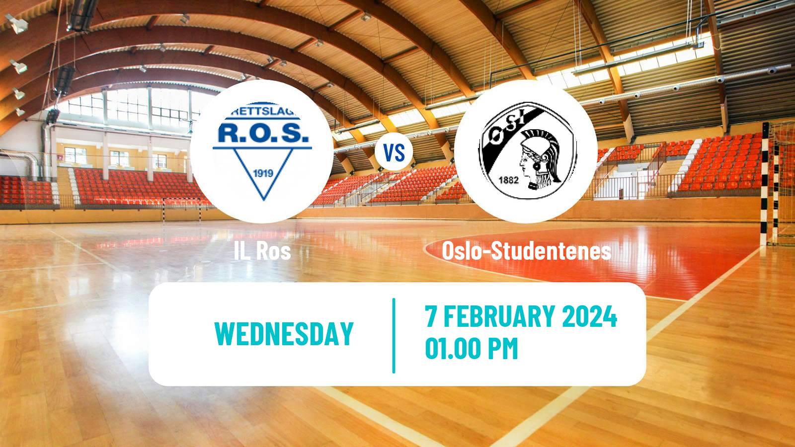 Handball Norwegian 1 Division Handball Ros - Oslo-Studentenes