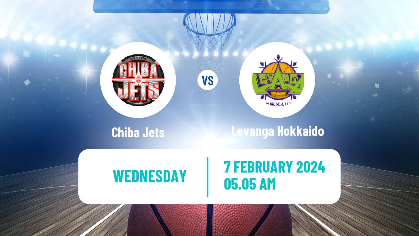 Basketball BJ League Chiba Jets - Levanga Hokkaido